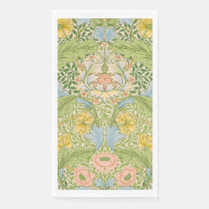 Wm Morris Myrtle Floral Art Nouveau Pastel Napkin