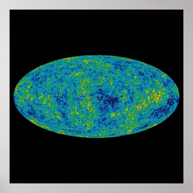 WMAP Microwave Anisotropy Probe Universe Map Poster (Front)