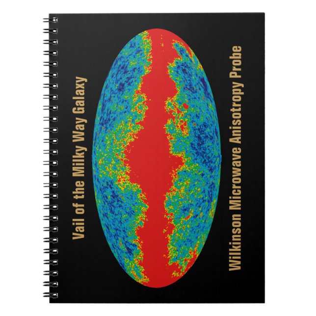 WMAP, Vail of Milky Way Galaxy Over Universe   Notebook (Front)