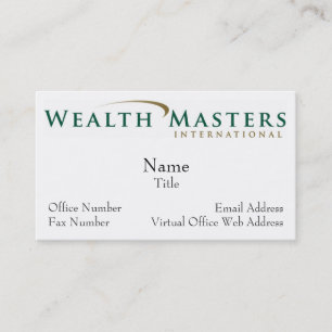 WMI logo, Name, Title, Email Address, Virtual O... Business Card
