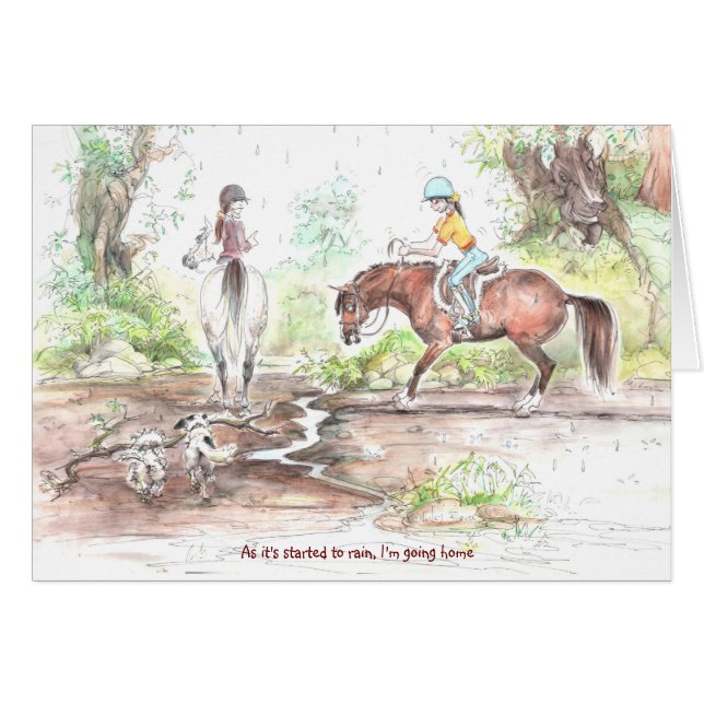 WN03 judetoo card "As it's started to rain" (Front Horizontal)