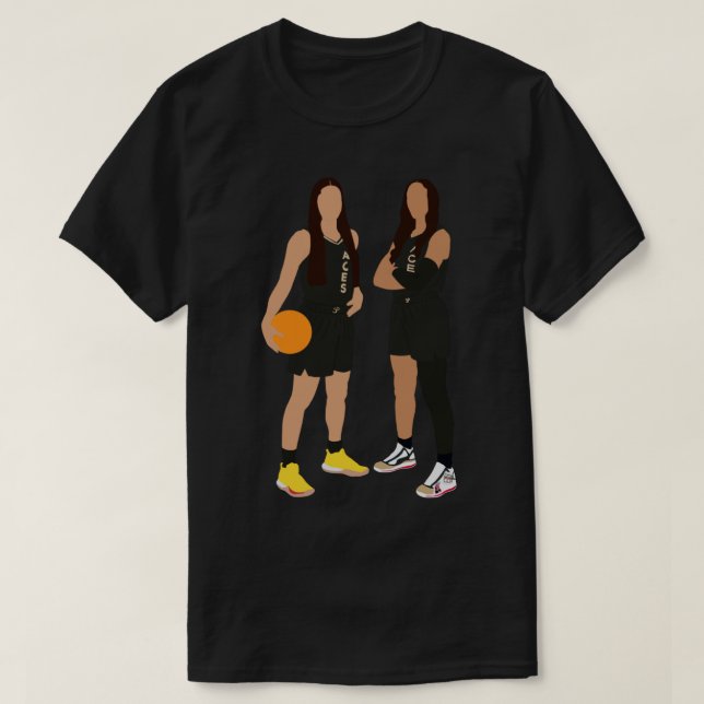 WNBA- Las Vegas Aces Kelsey Plum 10 A_ja Wilson    T-Shirt (Design Front)