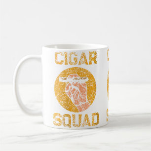 Wo Cigar Squad Lover Smoke Cigars Smoking Coffee Mug