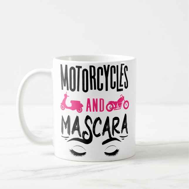 Wo Funny Motorcycle Lover Motorbike Coffee Mug (Left)