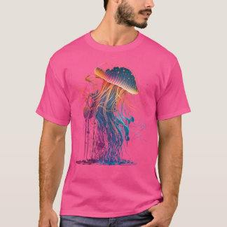 Wo Jellyfish Ocean Animal Scuba Diving Jelly Fish T-Shirt