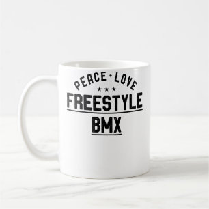 Wo Peace Love FreeBmx FreeBmx Rider Coffee Mug