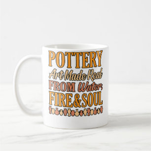 Wo Pottery Art Made Real Clay Artist Ceramic Sculp Coffee Mug