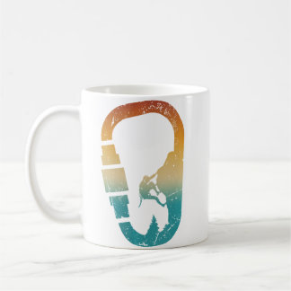 Wo Rock Climbing Carabiner Bouldering Mountain Cli Coffee Mug