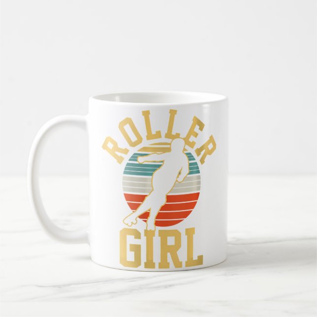 Wo Roller Skating Coffee Mug (Left)