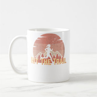 Wo Run Trails Runner Female Ultra Mile Running Coffee Mug