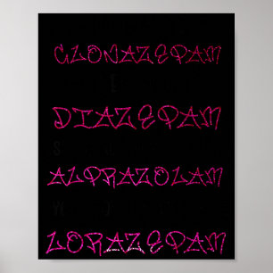 Woah Black Betty Clonazepam Woah Black Betty Diaze Poster