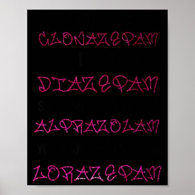 Woah Black Betty Clonazepam Woah Black Betty Diaze Poster (Front)