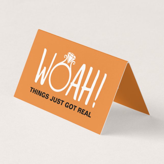 Woah Save the Date Photo Card (Front)