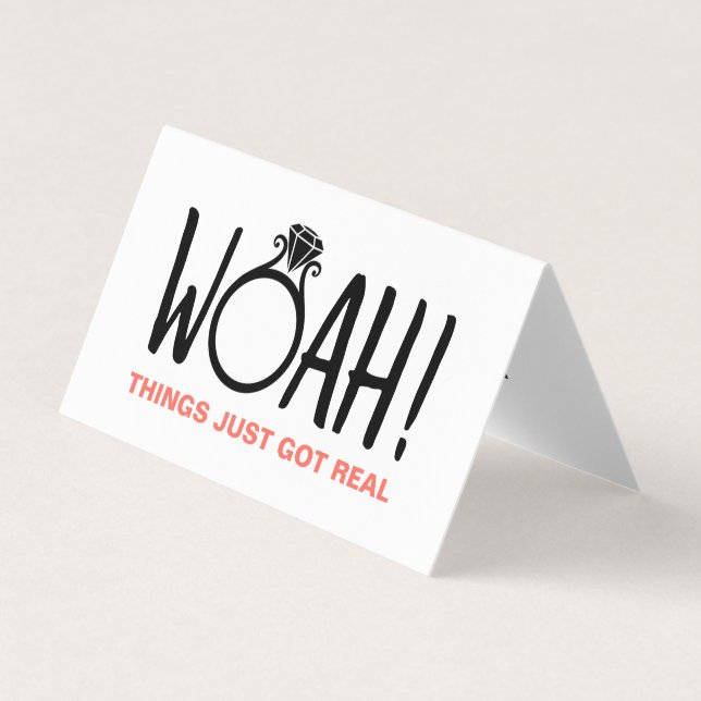 Woah Save the Date Photo Card (Front)