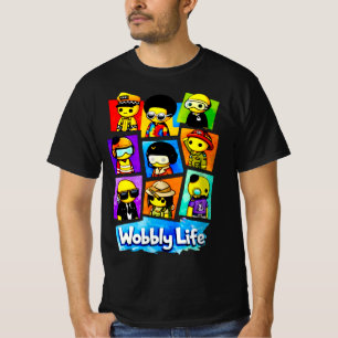 Wobbly Life Video Game Fan Art Characters T-Shirt