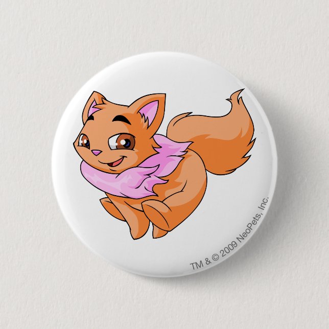 Wocky Orange 6 Cm Round Badge (Front)