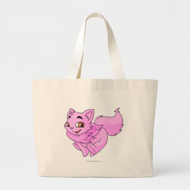 Wocky Pink Large Tote Bag (Front)