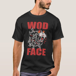 Wod Face Bodyweight Weightlifting Bodybuilding Fit T-Shirt