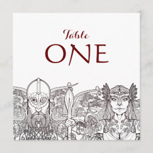 Woden & Fríge Individual Table Numbers