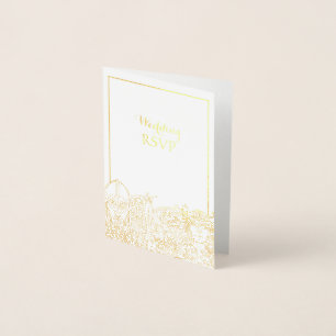 Woden & Fríge Wedding RSVP Foil Card