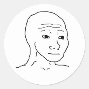 Wojak (Normal Expression) stickers