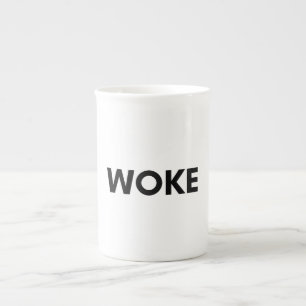 woke bone china mug