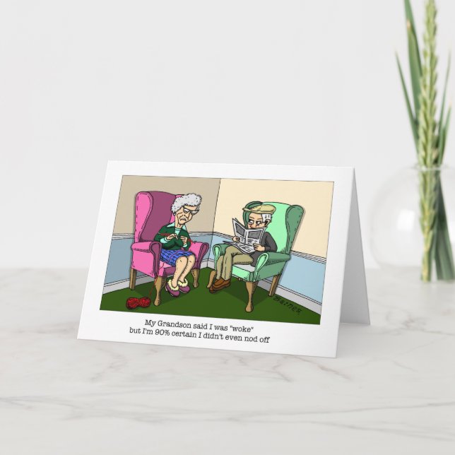 Woke Grandma greeting card (Front)