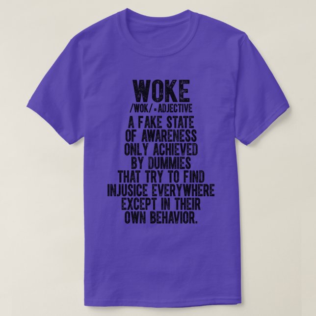 Woke Meaning 7 T-Shirt (Design Front)