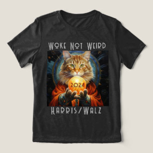 Woke Not Weird Harris/Walz 2024 T-Shirt Tri-Blend Shirt