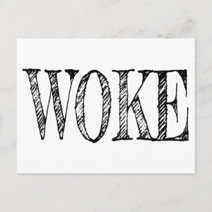 WOKE POSTCARD