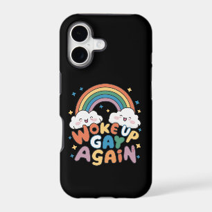 Woke Up Gay Again LGBT Pride Month Groovy 