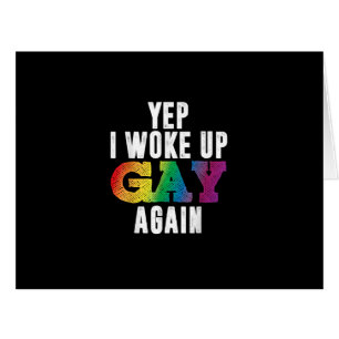 Woke Up Gay - Pride Rainbow Queer Gay CSD Party LG