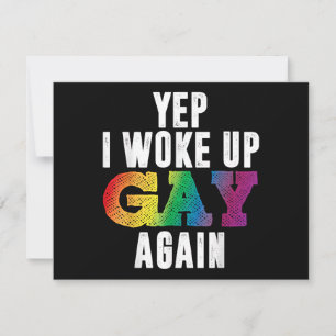 Woke Up Gay - Pride Rainbow Queer Gay CSD Party LG