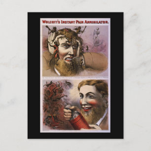 Wolcott's instant pain annihilator postcard