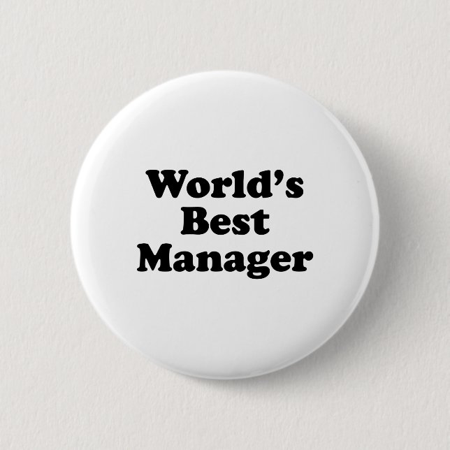 Wold's Best Manager 6 Cm Round Badge (Front)