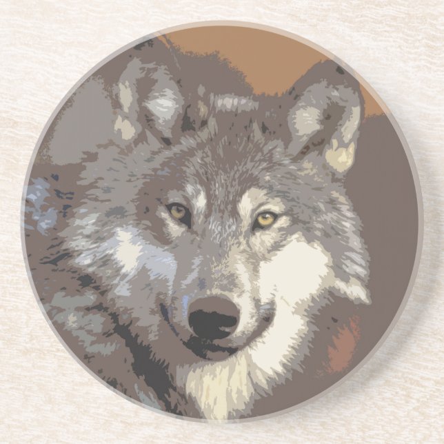 Wolf 026 coaster (Front)