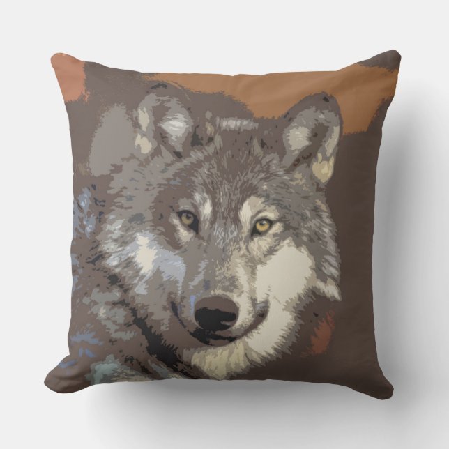 Wolf 026 cushion (Front)