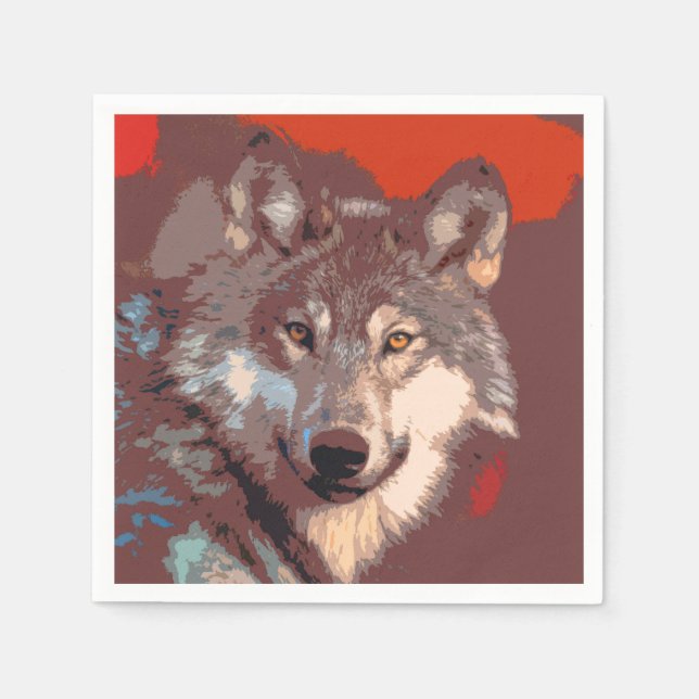 Wolf 042 napkin (Front)