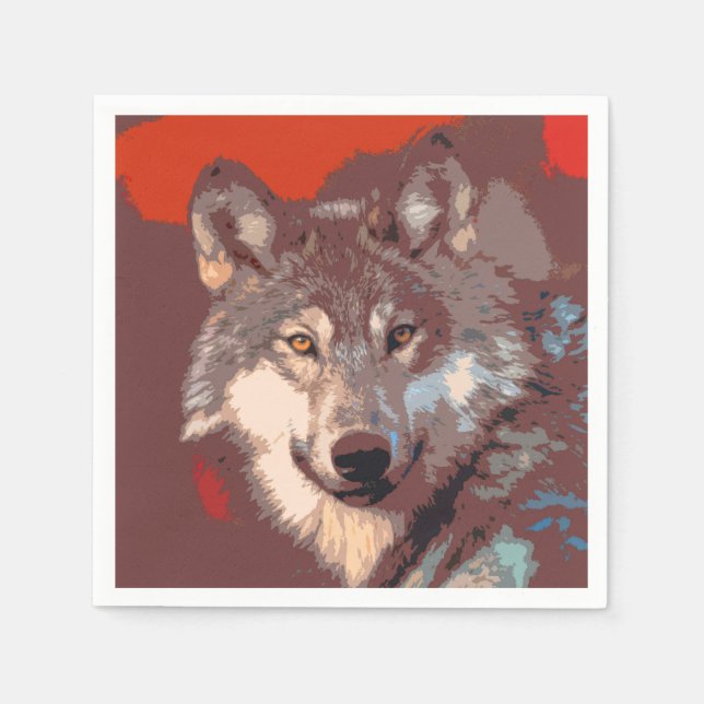 Wolf 043 napkin (Front)
