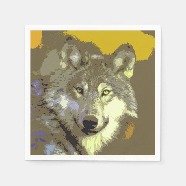 Wolf 044 napkin (Front)