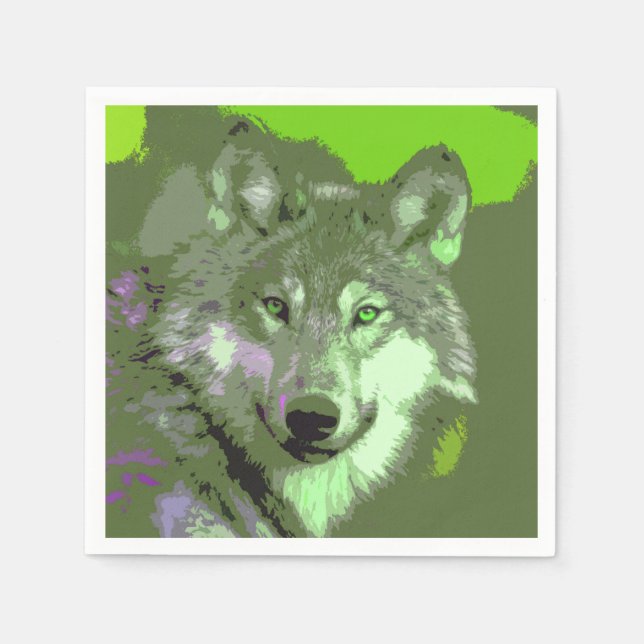 Wolf 046 napkin (Front)