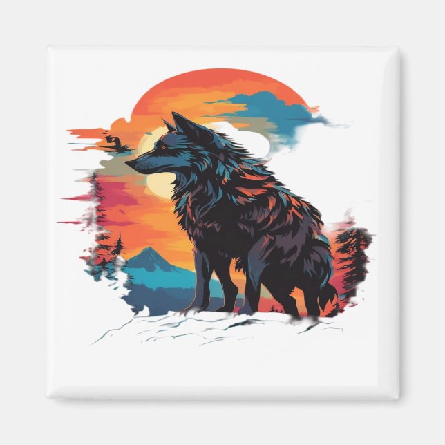 wolf 12 magnet (Front)