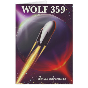 Wolf 359 "for an Adventure" Space travel poster