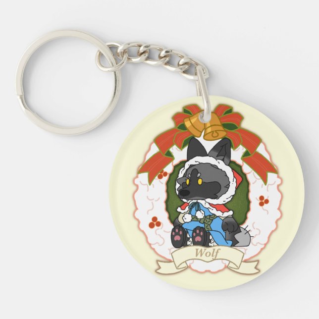wolf Acrylic Keychain (Front)