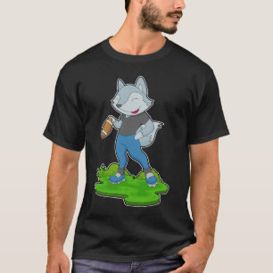 Wolf American Football T-Shirt