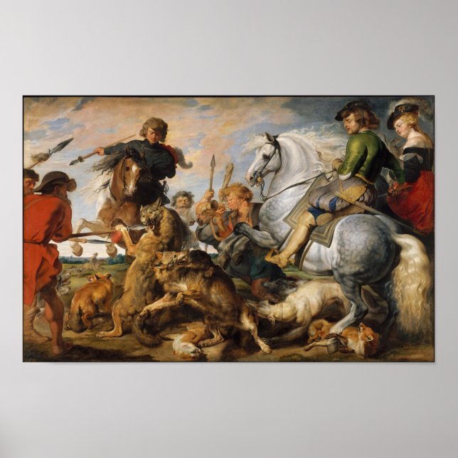 Wolf and Fox Hunt Poster (Front)