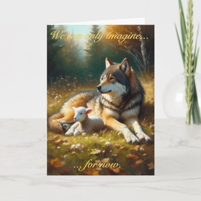 Wolf and Lamb: Feast of Tabernacles Card (Front)