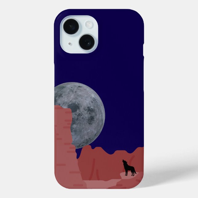 wolf and moon Case-Mate iPhone case (Back)