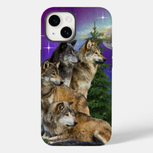 Wolf and Moon Case-Mate iPhone 14 Case