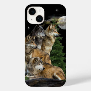 Wolf and Moon Case-Mate iPhone 14 Case